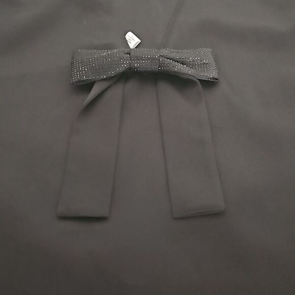 H&M Bow-Front Sleeveless Mini Dress Black Small - Picture 16 of 16